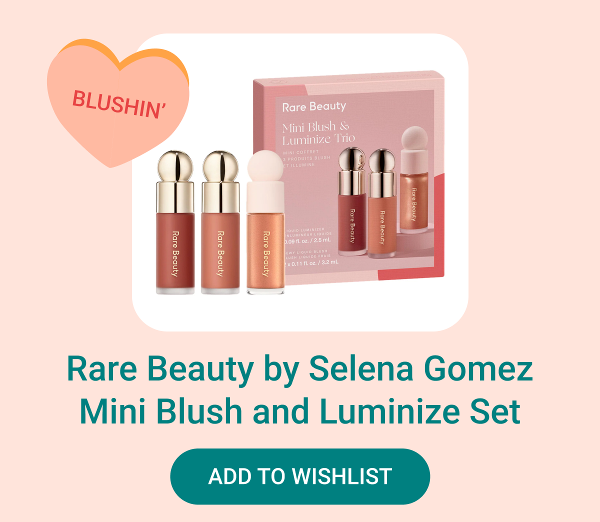 Rare Beauty Mini Blush & Luminize Set